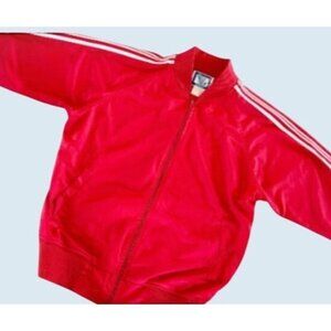 Vintage 70s / 80s Red WINNING WAYS Full Zip Track Jacket Size Small
